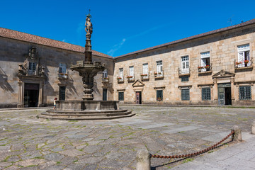 Place placette Largo do Paço ville de Braga Portugal
