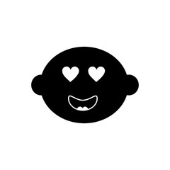 kawaii lemon citrus fruit cartoon face vector illustration