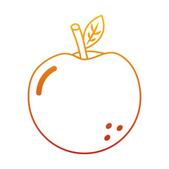 apple fruit delicious vitamins nutrition food vector illustration