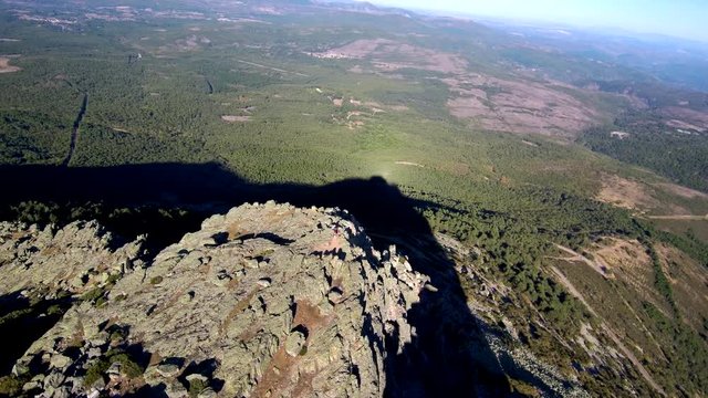 Drone en  La Peña de Francia. Montaña y Santuario ​al sur de Salamanca (Castilla y León, España) Video aereo