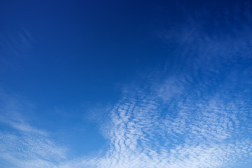 Naklejka na ściany i meble cloudscape on blue sky with polarised view