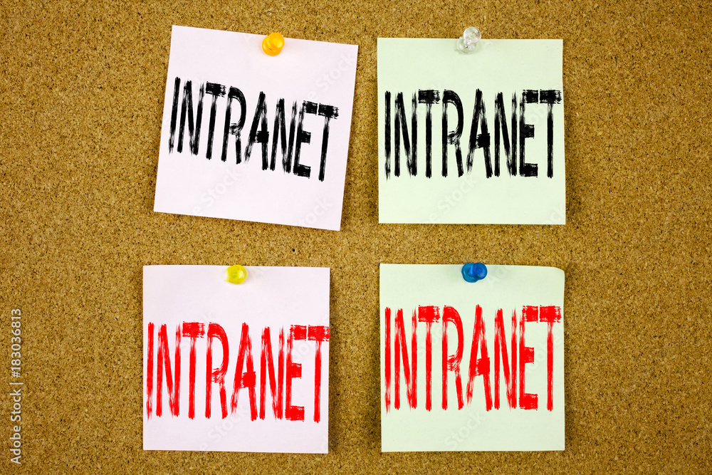 Poster conceptual hand writing text caption inspiration showing intranet word cloud business concept for in