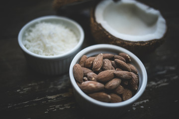 Coconut Almond Background