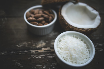Coconut Almond Background