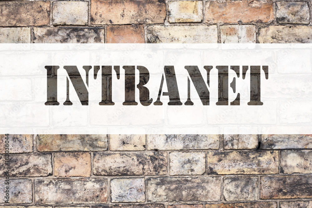 Poster conceptual announcement text caption inspiration showing intranet word cloud. business concept for i