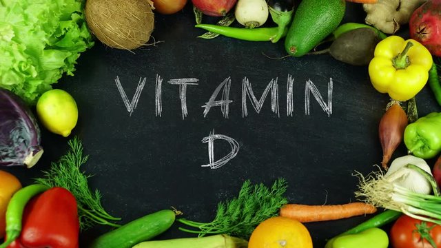 Vitamin d fruit stop motion