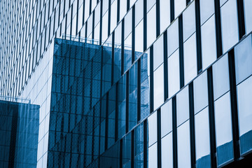 detail shot of modern business buildings in city