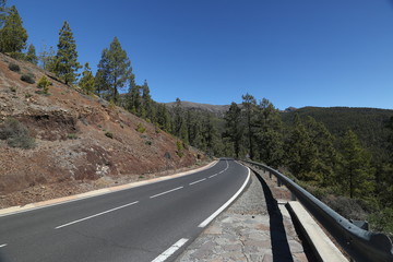 Highway in Canary Islands