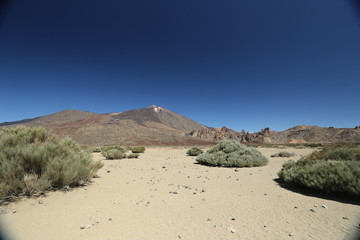 View on hills in Canary Islands