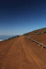 Obraz premium Desert road in Canary Islands