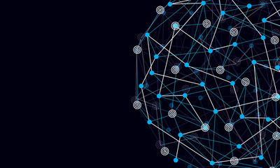 Abstract Lines and Dots of Global Connections