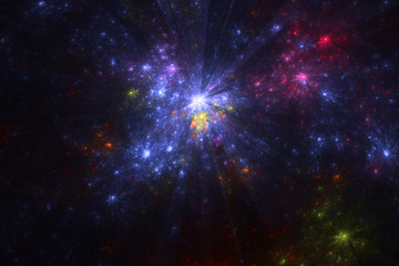 abstract fractal background. color fireworks. Abstract painting multicolor texture. motion holiday background. Modern multicolor futuristic dynamic pattern. Fractal artwork for creative graphic design