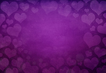 Bold Colored Distressed Heart Background