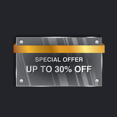 Vector sale background, banner template