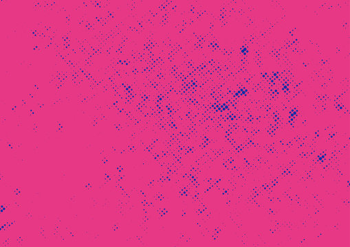 Halftone pink and blue comic book retro style background layout