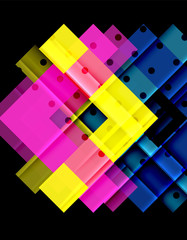 Color arrows on black background