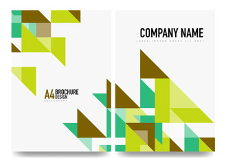 Business brochure cover layout, flyer a4 template