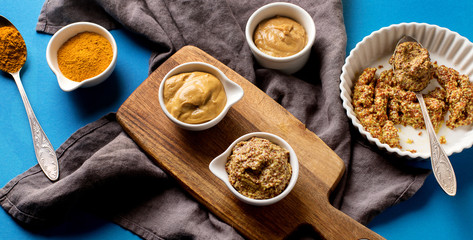 Different kinds of mustard