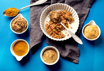 Different kinds of mustard