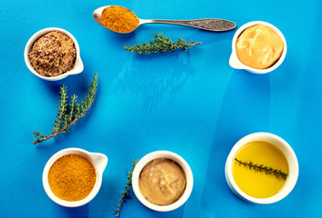 Different kinds of mustard