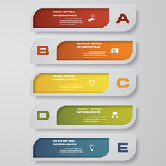 Design clean number banners template/graphic or website layout. Vector.