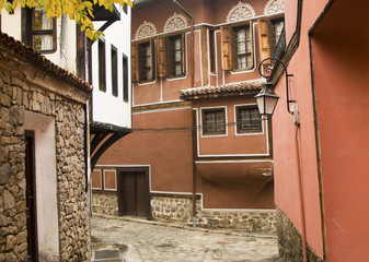 Fototapeta na wymiar The old town of Plovdiv, Bulgaria