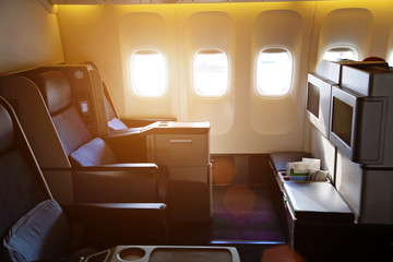 Airplane interiors, first class seats
