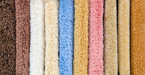 different carpet samples