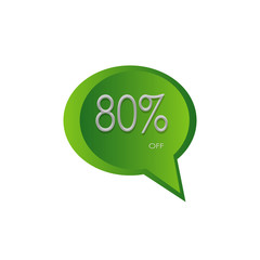 off label banner bubble speech quote box with 3d bubble speech style