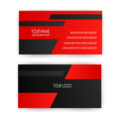 clean business card template illustration vector isolated background