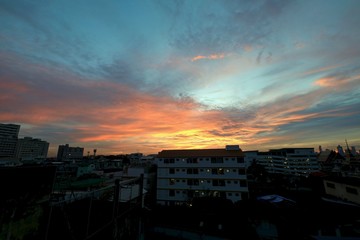Sky before sunrise