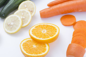 Fresh and healthy food, vegetable and fruit.