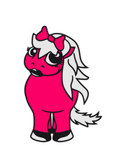 hübsch schön girl frau weiblich mädchen vorne kleines süßes niedlich pony fohlen junges baby kind comic clipart cartoon pferd