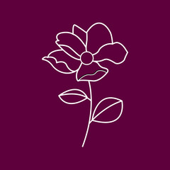 website, isolated, rose, floral, chrysanthemum, orchid, blank, flower, concept, sign, vector, symbol, internet, contemporary, stencil, summer, graphic, bloom, element, drawing, woodcut, black, abstrac