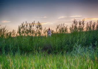 Evening landscape of the Lake Constance or Bodensee in Germany