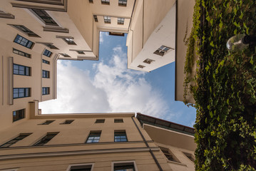 The view between houses