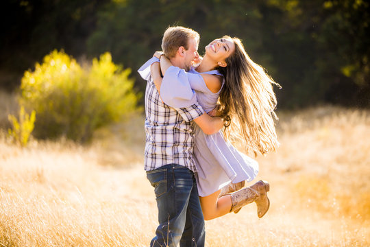Young couple, Malibu, California