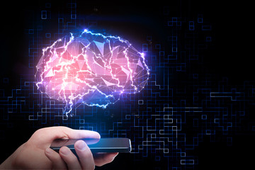 Artificial mind and science concept