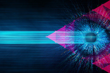 Abstract eye background