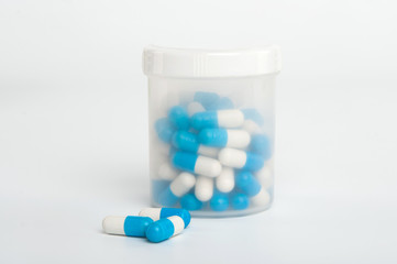 Container with pills