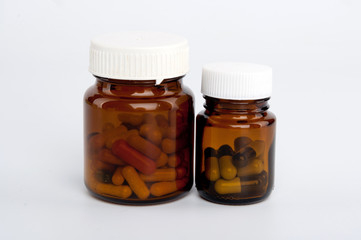 Container with pills