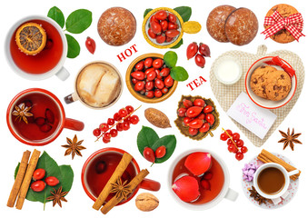 Christmas Hot Drink Isolated on White Background