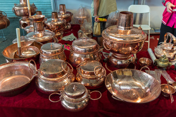 Fototapeta na wymiar Copper handicrafts