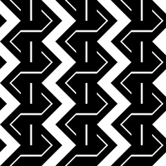 Design seamless monochrome zigzag pattern