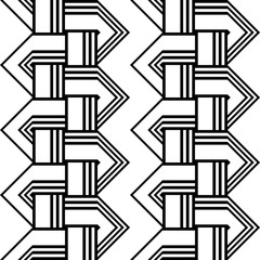 Design seamless monochrome zigzag pattern