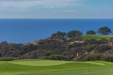 Fototapeta na wymiar Golf Course at Torrey Pines La Jolla California USA near San Diego