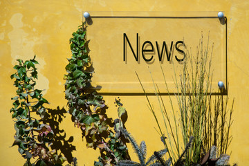 Obraz premium Schild 233 - News