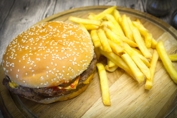 burger et frites
