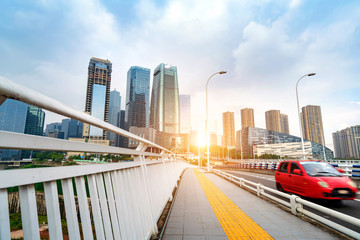 Fototapeta premium China Chongqing dimensional traffic