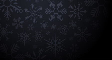 Fototapeta na wymiar Merry Christmas and Happy New Year. Gold Snowflakes. Vector illustration.